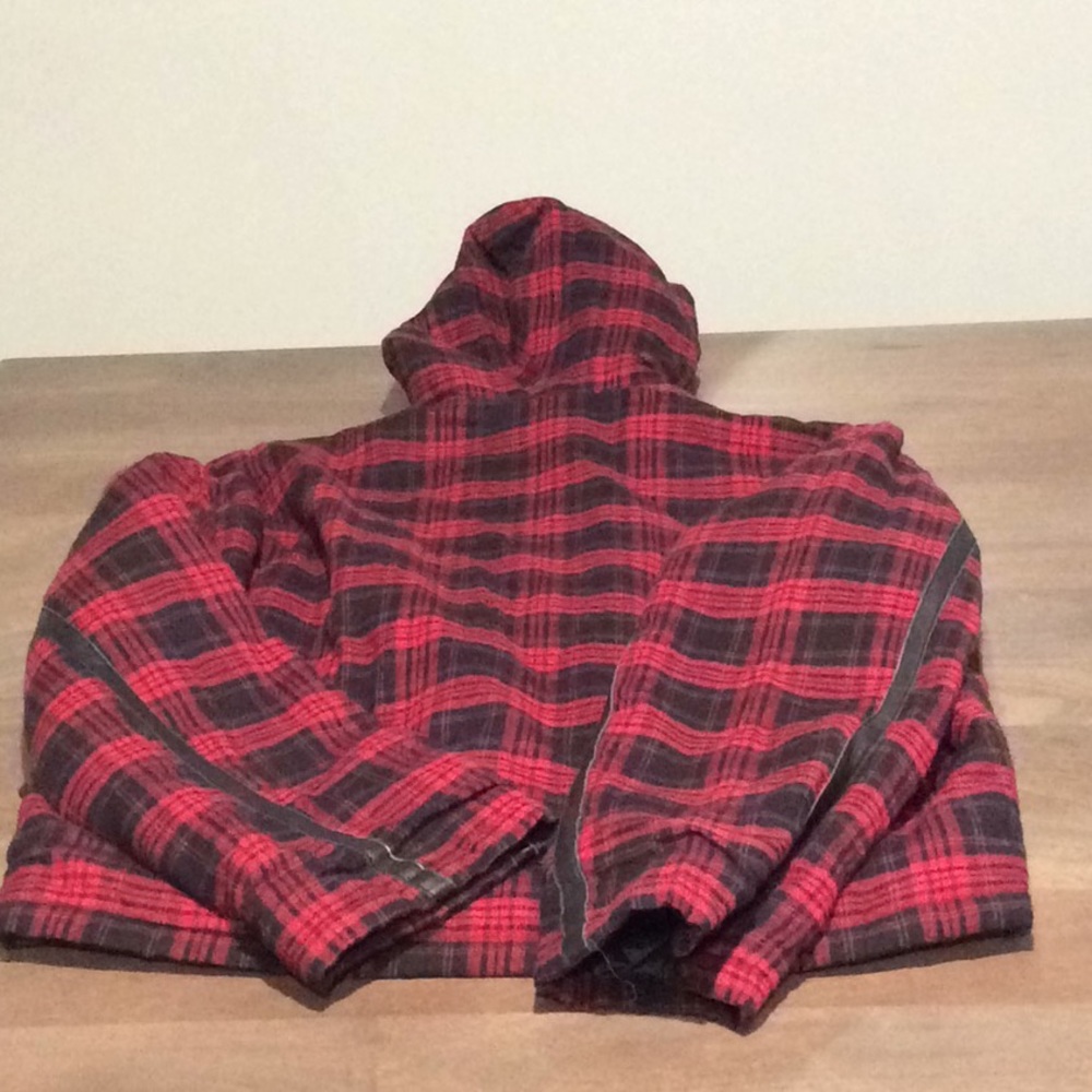 The Kooples Hooded Dark Checks Jacket - Picture 14 of 14